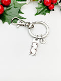 Personalized Domino Keychain – Stainless Steel Number Gift