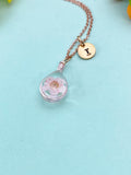 Press Flower Necklace, Blossom, N3162T