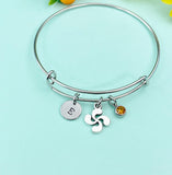 Silver Lauburu Cross Basque Charm Bracelet, N5708B
