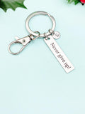 Never Give Up Charm Keychain, D529A