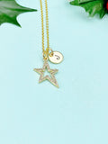 North Star Necklace in Gold Silver Rose Gold, N2978