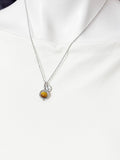 Gold or Silver Tiger Eye Necklace, Natural Gemstone Jewelry, N4691A