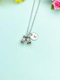 Silver Christmas Bell Charm Necklace, N77