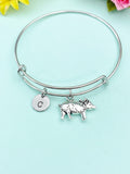 Silver Pig Charm Bracelet, N5424