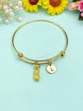 Gold Peanut Charm Bracelet, N5126B