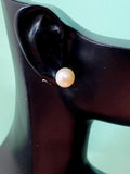 Natural Pearl Stud Earrings with 925 Sterling Silver Posts, N6773