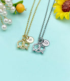Gold or Silver Pretzel Charm Necklace • Dainty Snack Pendant • Cute Foodie Gift, N6726