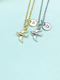 Gold or Silver Swallow Charm Necklace • Dainty Bird Pendant • Meaningful Nature Gift, N6728