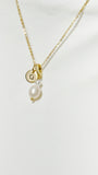 Gold or Silver Freshwater Pearl Pendant Necklace for Women, N6731