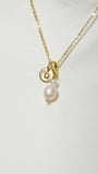 Gold or Silver Freshwater Pearl Pendant Necklace for Women, N6731