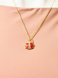 Red Ladybug Necklace, N6732