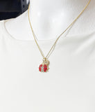 Red Ladybug Necklace, N6732