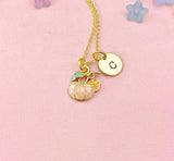 Gold Coconut Juice Charm Necklace for Women, N3812