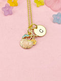 Gold Coconut Juice Charm Necklace for Women, N3812