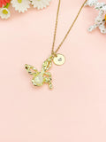 Gold Butterfly Charm Necklace for Women, N6751