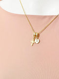 18K Gold Plated Cross Necklace with Cubic Zirconia Bail – Faith Gift Jewelry, N6805
