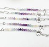 Fluorite Bracelet, Natural Gemstone Bracelet, N4766