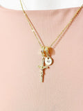 18K Gold Plated Cross Necklace AAA Cubic Zirconia Pendant – Faith Gift Jewelry, N6806