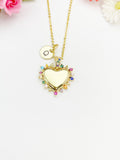 18K Gold Plated Heart Cubic Zirconia Pendant Necklace – Gift for Her, N6809