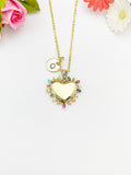 18K Gold Plated Heart Cubic Zirconia Pendant Necklace – Gift for Her, N6809