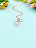 Rose Gold Opalite Necklace, N3433RG
