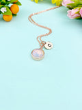 Rose Gold Opalite Necklace, N3433RG