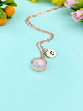 Rose Gold Opalite Necklace, N3433RG