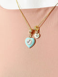 Gold Heart Pendant Necklace – Dainty Minimalist Gift Jewelry, N6850