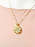 Gold Saint Jude Locket Necklace – Religious Faith Gift Jewelry, N6864