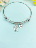 Ladder Charm Bracelet Bangle – Symbolic Jewelry for Builders & Firefighters, N6483B