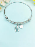 Ladder Charm Bracelet Bangle – Symbolic Jewelry for Builders & Firefighters, N6483B