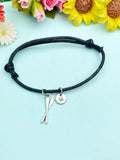 Oars Charm Bracelet, Rowing Jewelry, Personalized Initial Gift
