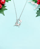Running Horse Necklace – Silver Charm Pendant Gift for Rider, Teen, or Animal Lover, N2638