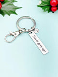Never Give Up Charm Keychain, D529A