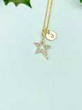 North Star Necklace in Gold Silver Rose Gold, N2978