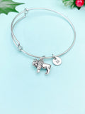 Silver Bison Charm Bracelet Wildlife Specialist Wildlife Biologist Gifts Ideas Personize Customize, N1891B