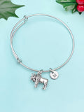 Silver Bison Charm Bracelet Wildlife Specialist Wildlife Biologist Gifts Ideas Personize Customize, N1891B