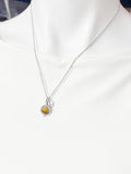 Gold or Silver Tiger Eye Necklace, Natural Gemstone Jewelry, N4691A