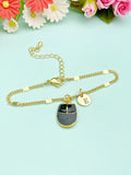 Gold Computer Mouse Charm Bracelet, PC Laptop Charm, Programmer Gift, N857