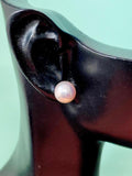 Natural Pearl Stud Earrings with 925 Sterling Silver Posts, N6773