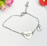 Great Grand Memaw Bracelet, Heart Charm Jewelry, Generational Family Gift, D613