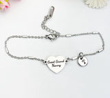 Great Grand Nanny Bracelet, Heart Charm Jewelry, Generational Family Gift for Her, D614