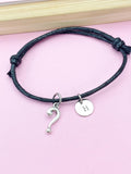 Silver Question Mark Punctuation Charm Bracelet – Curious Minimalist Gift Jewelry, N6202BC