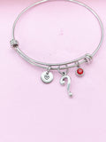 Silver Question Mark Punctuation Charm Bracelet, N6202B
