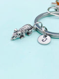 Silver Mouse Charm Keychain – Cute Animal Lover Gift Keychain, N6443K