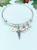 Doctor Briefcase Medical Caduceus Bracelet – Healthcare Professional Gift Jewelry, N4965