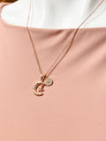 Rose Gold Celestial Moon Star Charm Necklace – Dainty Moon Star Gift Jewelry, N5773RG