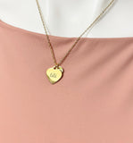 Titi Heart Charm Necklace – Dainty Heart Pendant Gift Jewelry, D533