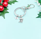 Silver Kitchen Mixer Charm Keychain – Baker Chef Gift Foodie Keychain, N1591