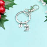 Silver Kitchen Mixer Charm Keychain – Baker Chef Gift Foodie Keychain, N1591